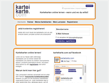 Tablet Screenshot of karteikarte.com